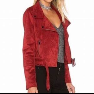 Grant Jacket in burgundy by Lovers & Friends EUC